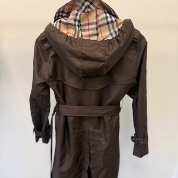 BURBERRY TRENCH  COAT WOMEN BROWN COLOR size 2P - Picture 4 of 8